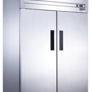 D55AF Commercial 2-Door Top Mount Freezer in Stainless Steel