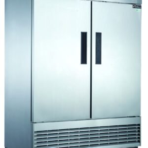 D55F 2-Door Commercial Freezer in Stainless Steel