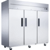 D83AF Commercial 3-Door Top Mount Freezer in Stainless Steel - Image 2