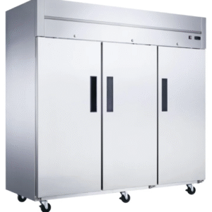 D83AF Commercial 3-Door Top Mount Freezer in Stainless Steel