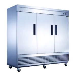 D83R 3-Door Commercial Refrigerator in Stainless Steel