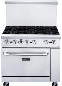 DCR36-6B 36″ Gas Range with Six (6) Open Burners