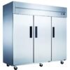 D83AR Commercial 3-Door Top Mount Refrigerator in Stainless Steel - Image 2